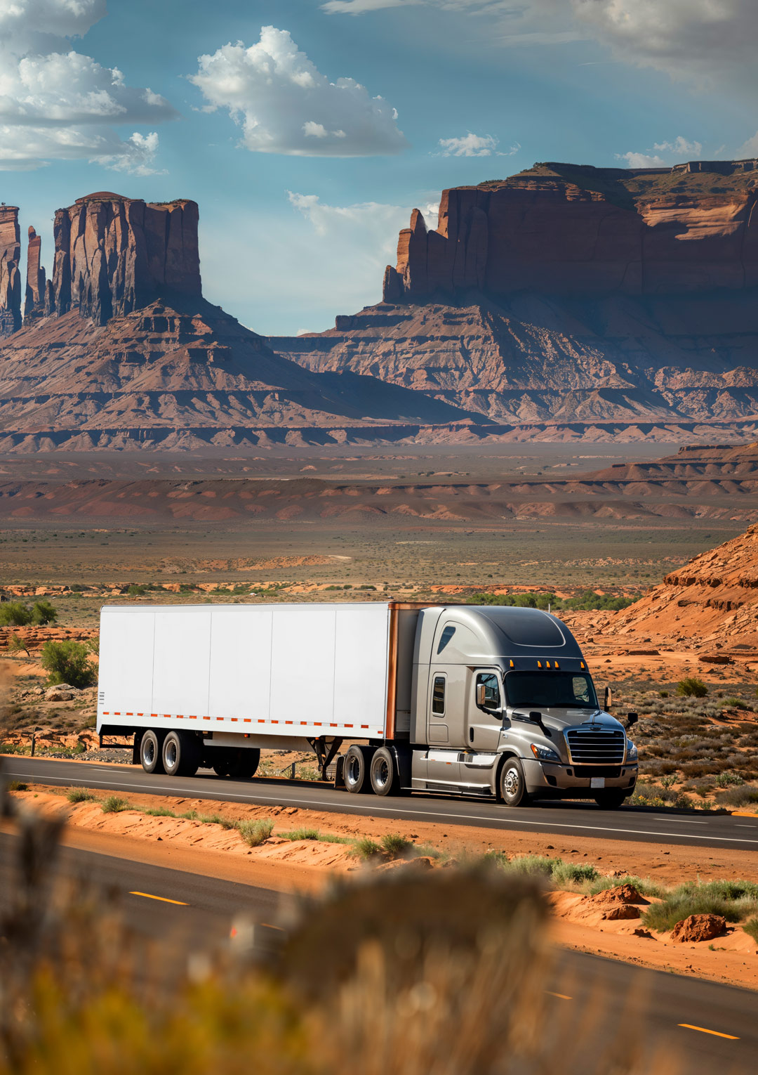 Freightliner in Monument Valley